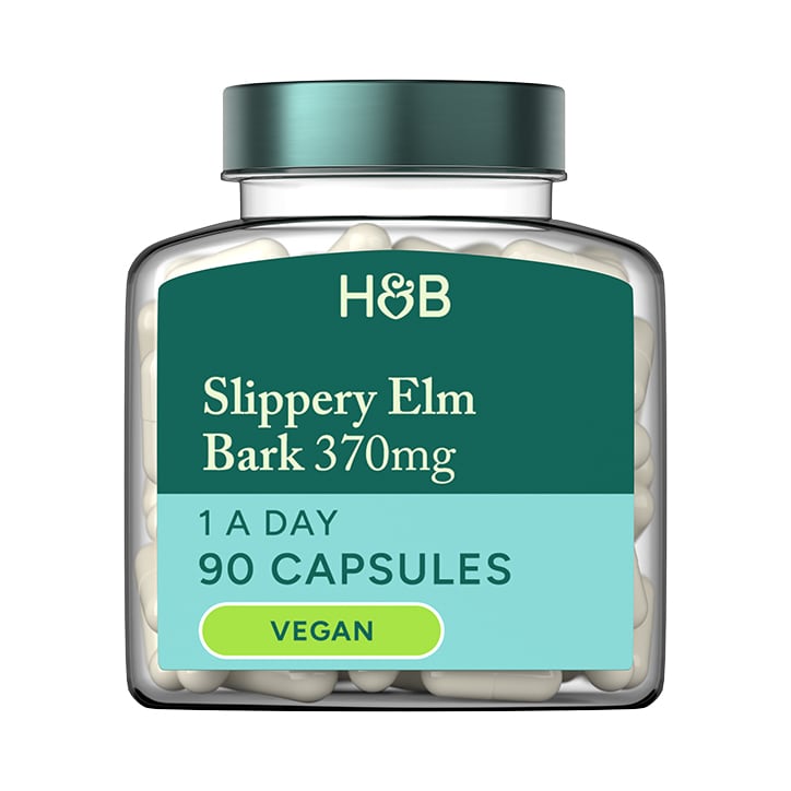 Holland & Barrett Slippery Elm Bark 370mg 90 Capsules image 1