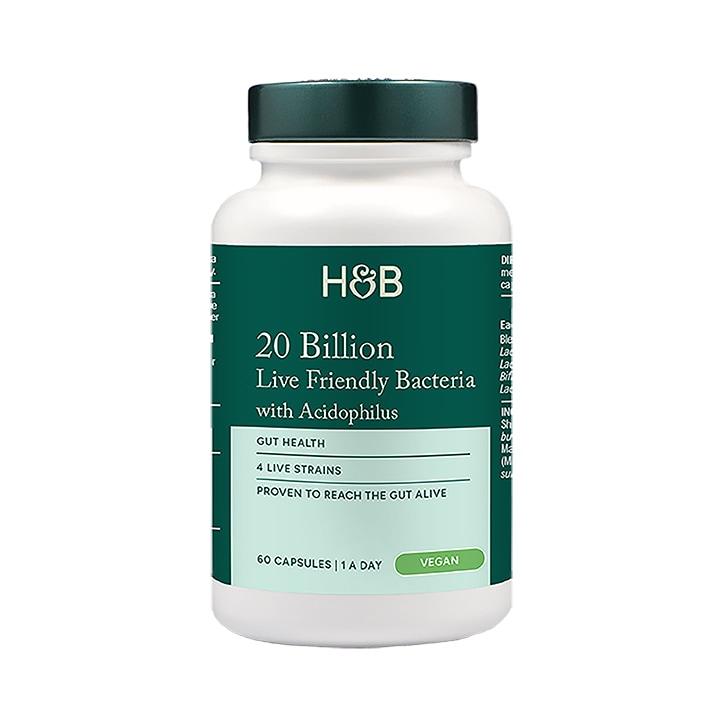 Holland & Barrett Live Friendly Bacteria 20 Billion 60 Capsules image 2