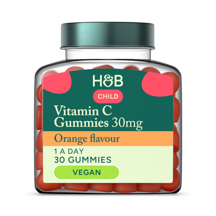 Holland & Barrett Kids Vitamin C Immune Support Orange Flavour 30mg 30 Gummies image 1