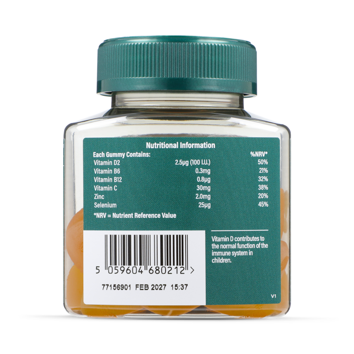 Holland & Barrett Kids Vitamin C Immune Support Orange Flavour 30mg 30 Gummies image 2
