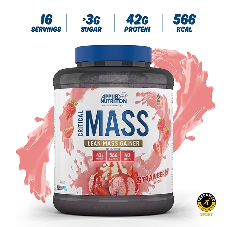 Applied Nutrition Critical Mass Gainer Strawberry 2.4kg image 4