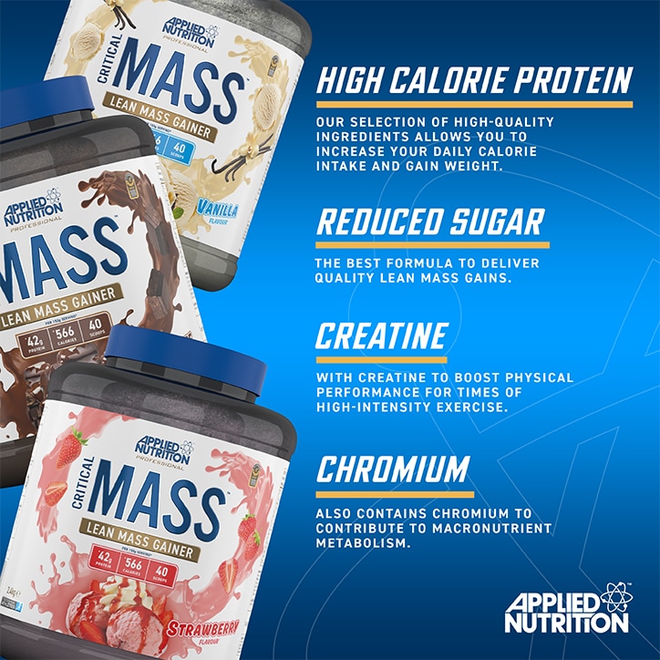Applied Nutrition Critical Mass Gainer Chocolate 2.40kg image 2