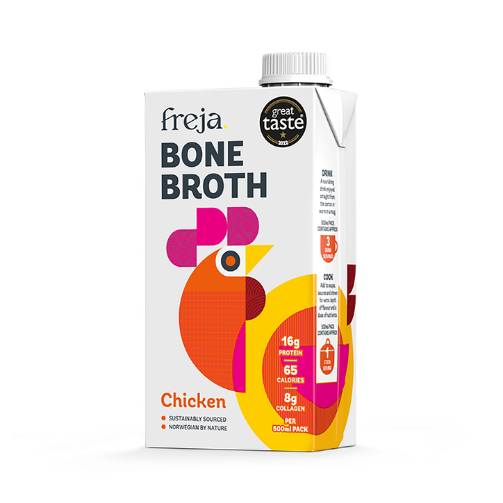 Freja Black Sipping Bone Broth Classic Chicken 500Ml