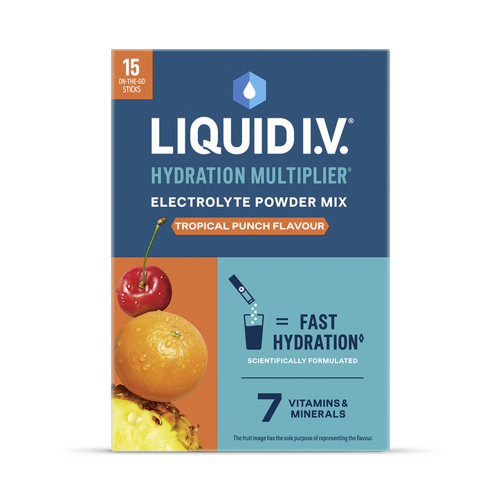 Liquid I.V. Hydration Electrolyte Powder Mix Tropical Punch 15 Sachets