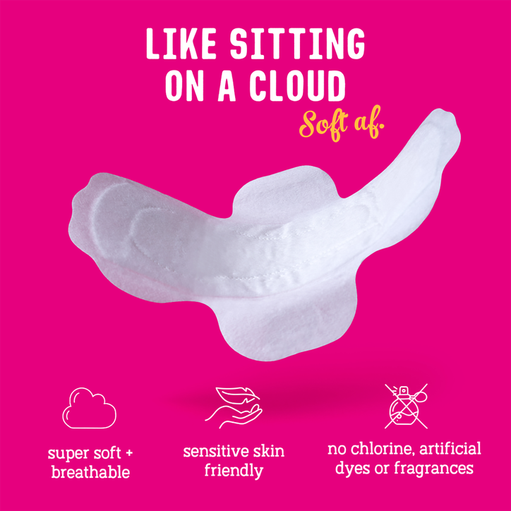 Flo Bamboo Day Period Pads with Wings - Super Absorbent, Soft, Thin (88 Pads) image 4