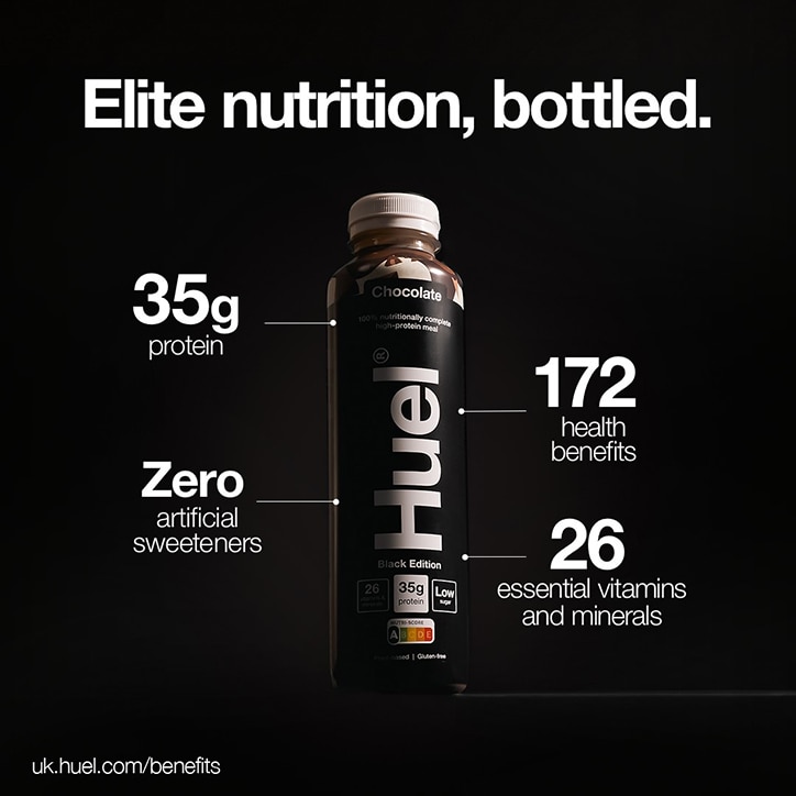 Huel Black Edition 100% Nutritionally Complete Meal Chocolate 500ml image 2