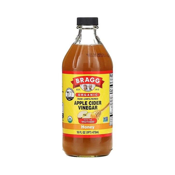 Bragg Organic Honey Apple Cider Vinegar with The Mother 473ml image 1