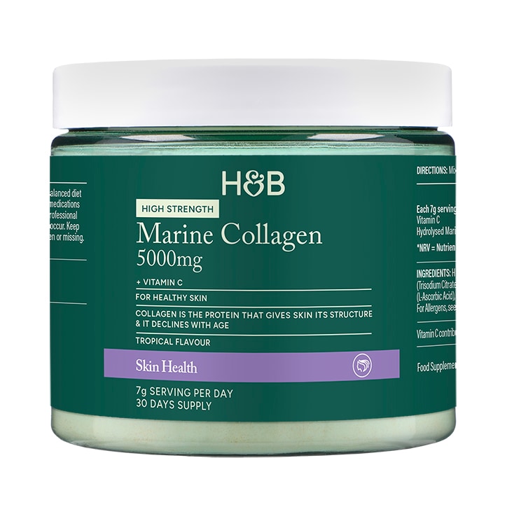 Holland & Barrett Marine Collagen Tropical Flavoured Powder 5000mg 210g image 1