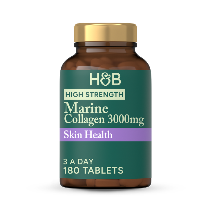 Holland & Barrett Marine Collagen with Vitamin C 180 Tablets image 1