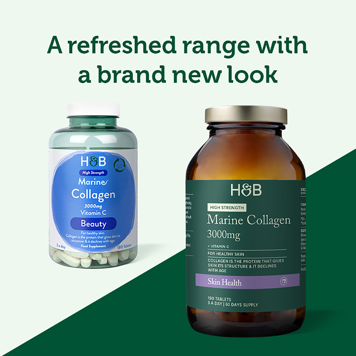 Holland & Barrett Marine Collagen with Vitamin C 180 Tablets image 4