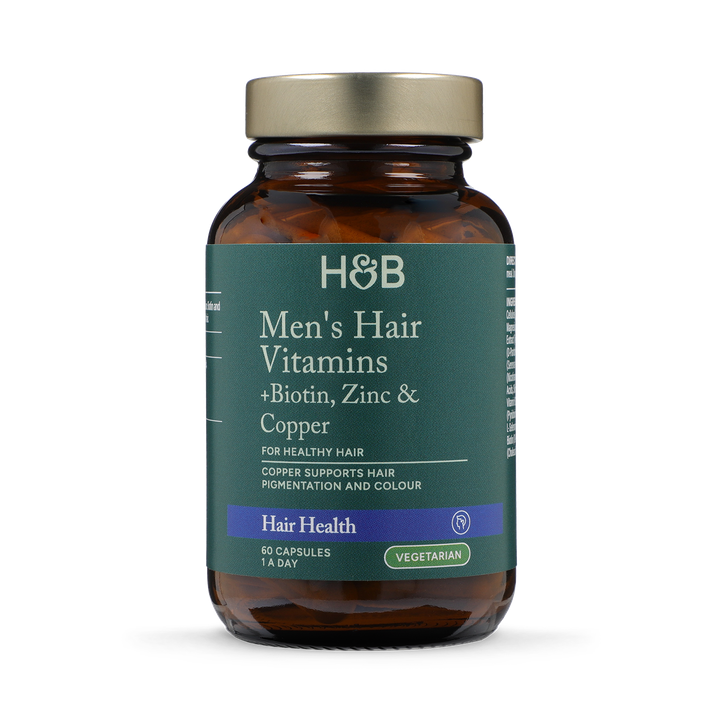 Holland & Barrett Mens Hair Vitamin 60 Capsules image 1