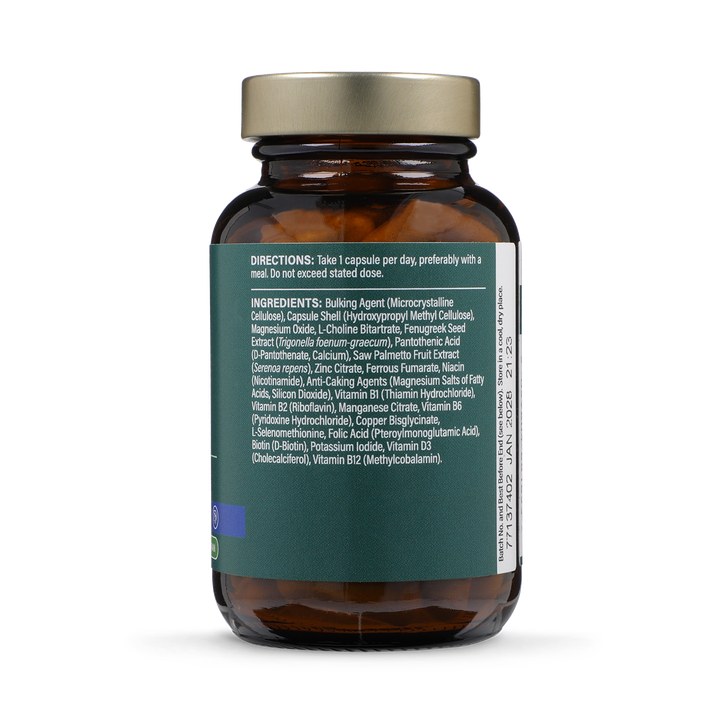 Holland & Barrett Mens Hair Vitamin 60 Capsules image 2