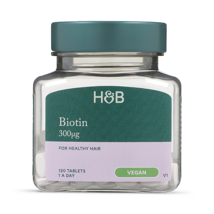 Holland & Barrett Biotin 120 Tablets 300ug image 1