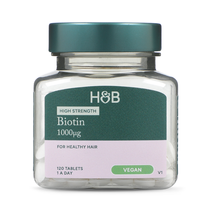Holland & Barrett Biotin 1000ug 120 Tablets image 1