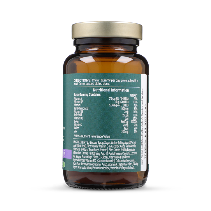 Holland & Barrett Vegan Biotin Hair Complex Berry Flavour 30 Gummies image 2