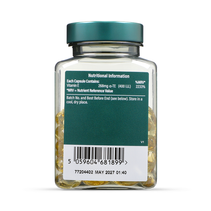 Holland & Barrett Vegan Natural Vitamin E 400I.U 90 Capsules image 2