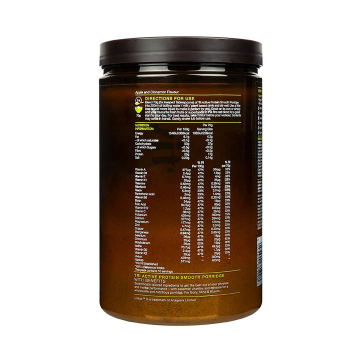 TriActive Protein Porridge Apple & Cinnamon 700g image 2