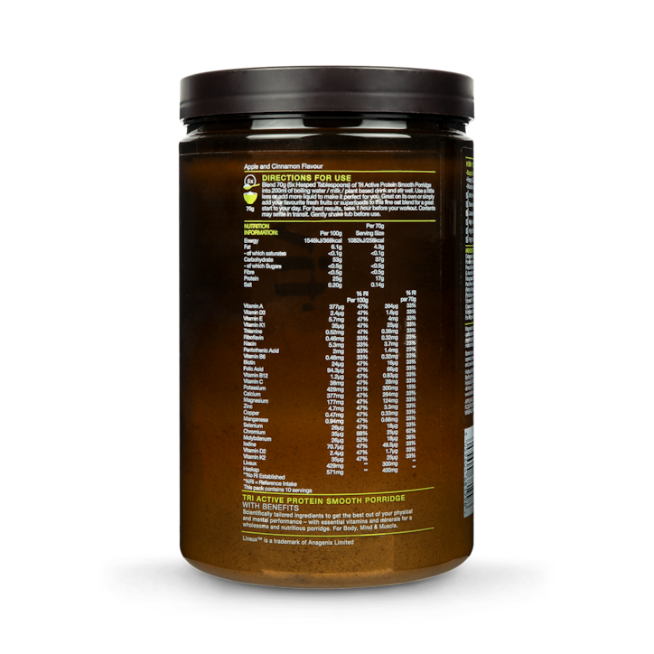 TriActive Protein Porridge Apple & Cinnamon 700g image 5