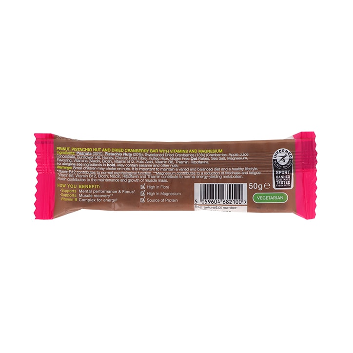 Triactive Bar Pistacio & Cranberry 50G image 2