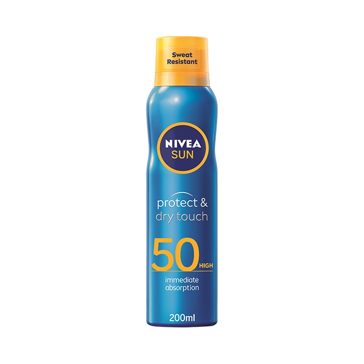 NIVEA Sun Protect & Dry Touch Sunscreen Spray SPF50 200ml image 1