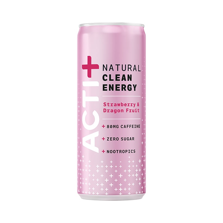 Acti+ Clean Energy Strawberry & Dragon Fruit Drink 250ml image 1