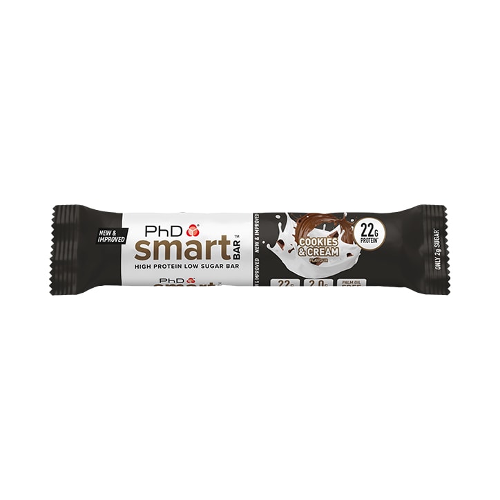 PhD Smart Bar Cookies & Cream Protein Bar 64g image 1