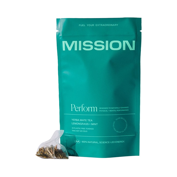 Mission Perform Yerba Mate Tea (Lemongrass & Mint) 30 Tea Bags-1