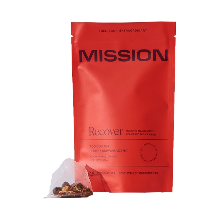 Mission Recover Rooibos Tea (Berry & Ashwagandha) 30 Tea Bags image 1