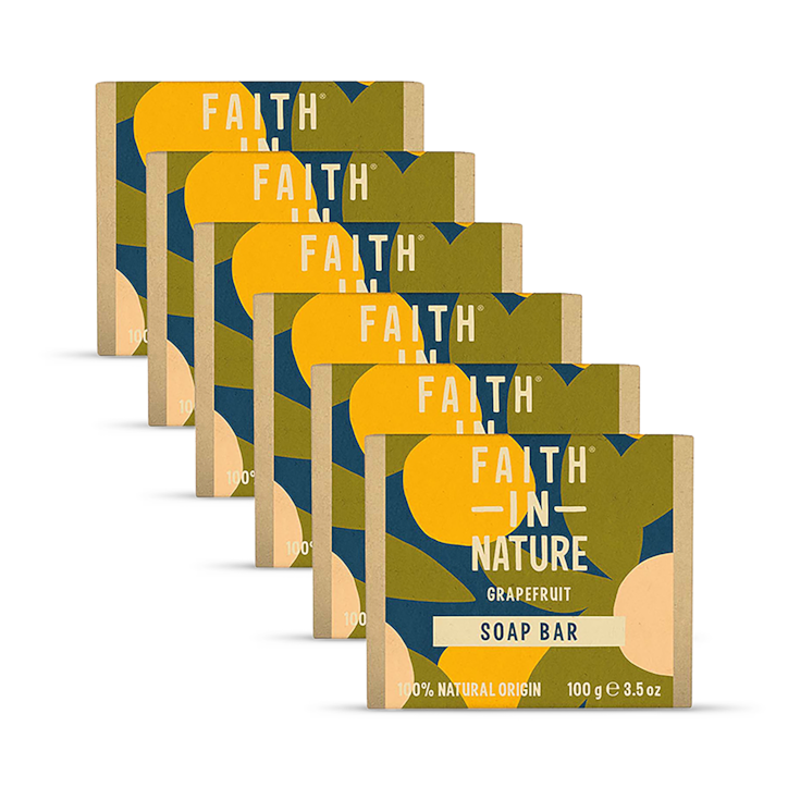 Faith in Nature Grapefruit Soap 6 x 100g image 1