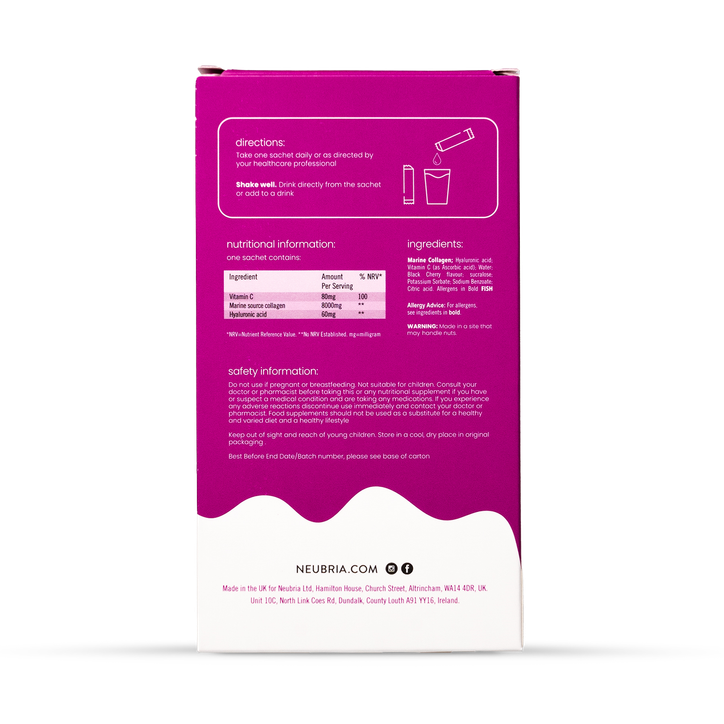 Neubria Neu Collagen Liquid Collagen Drink 14x16ml Sachets image 2