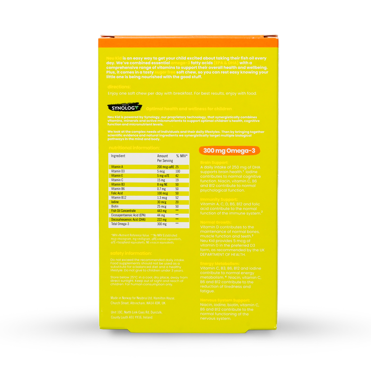 Neubria Neu Kid - Multivitamin + Omega-3 30 Soft Chewables image 2
