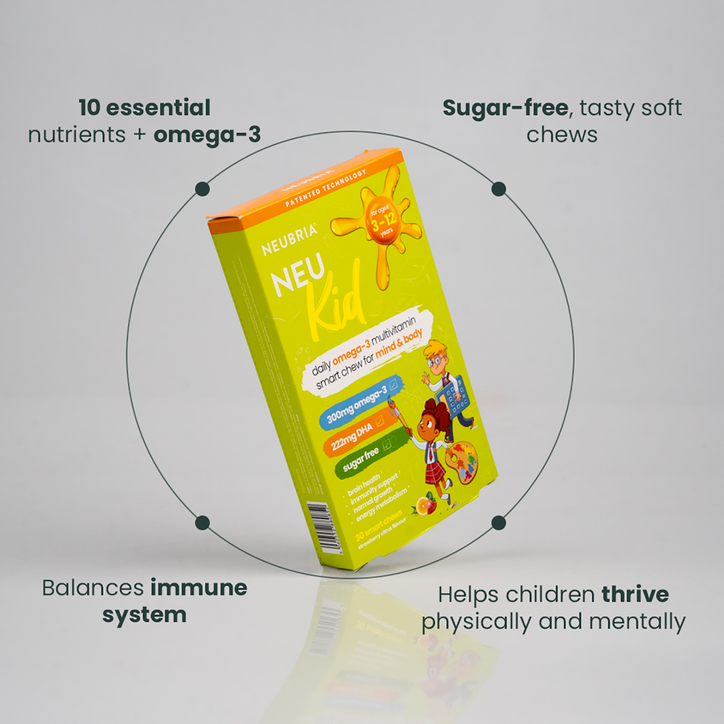 Neubria Neu Kid - Multivitamin + Omega-3 30 Soft Chewables image 4