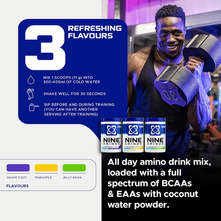 USN Nine Aminos Pineapple 330g image 3