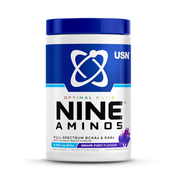 USN Nine Aminos Grape Fizzy Pop 330g image 1