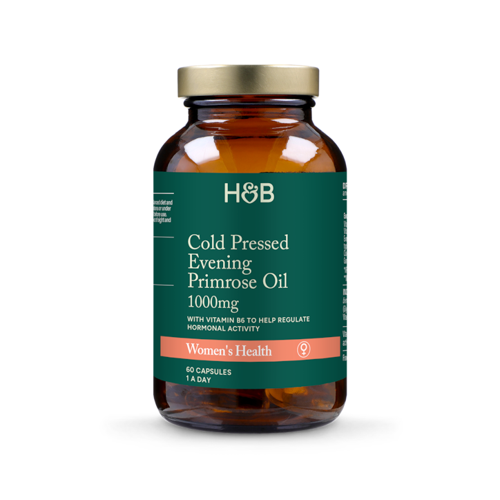 Holland & Barrett High Strength Cold Pressed Evening Primrose Oil 1500mg 60 Capsules image 1