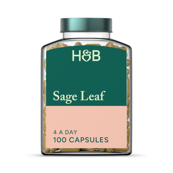 Holland & Barrett Sage Leaf 100 Capsules image 1