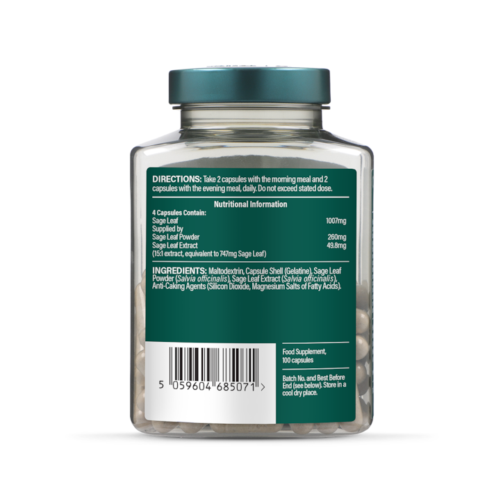 Holland & Barrett Sage Leaf 100 Capsules image 3