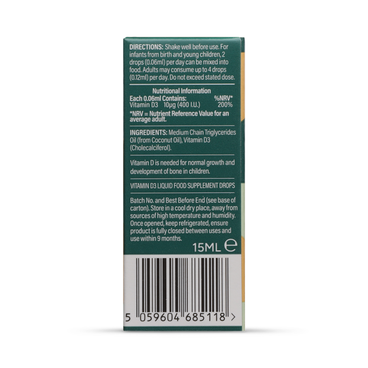 Holland & Barrett Baby Vitamin D Drops 10ml image 3