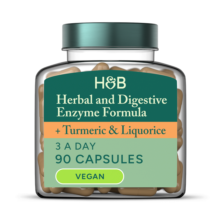 Holland & Barrett Herbal Digestive And Enzyme Formula 90 Capsules