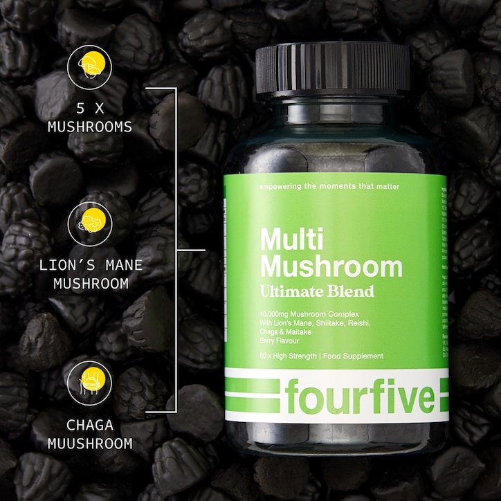 fourfive Multi Mushroom Ultimate Blend 10,000mg 60 Gummies image 3