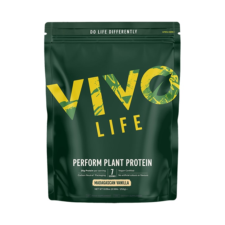 VIVO Life Perform Plant Protein Madagascan Vanilla 252g image 1