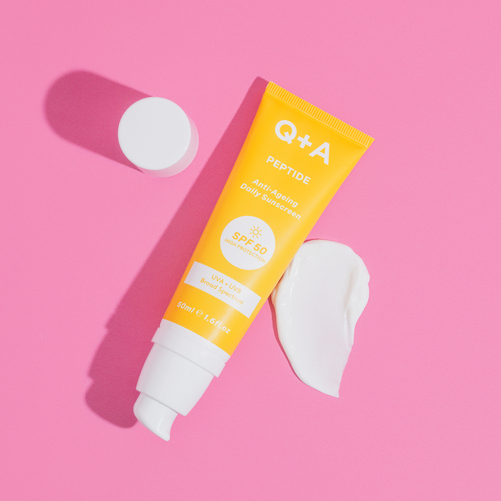 Q+A Peptide SPF50 Anti-Ageing Daily Facial Sunscreen 50ml image 4