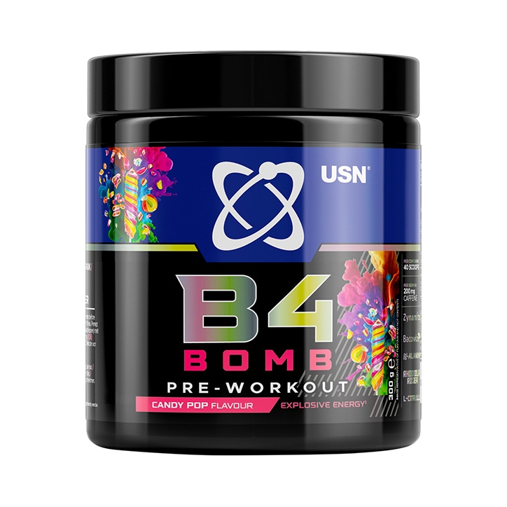 USN B4 Bomb Pre-Workout Candy Pop 300g image 1