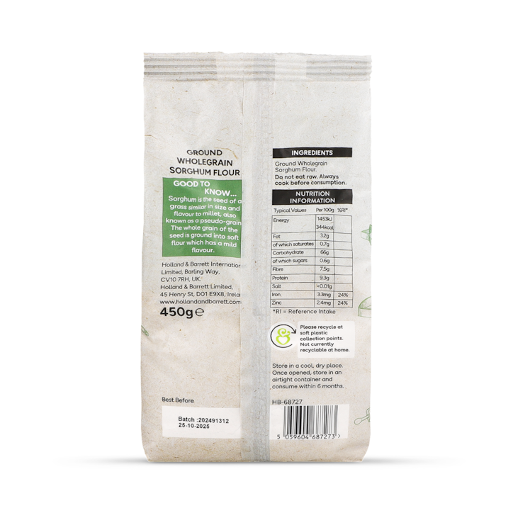 Holland & Barrett Sorghum Flour 450g image 2