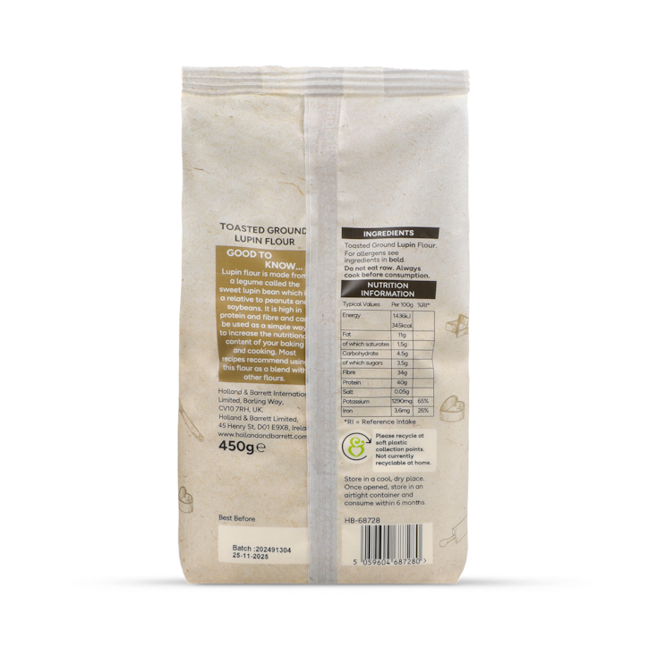 Holland & Barrett Lupin Flour 450g image 2