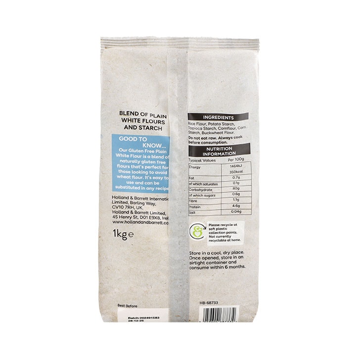 Holland & Barrett Gluten Free Plain White Flour Blend 1kg image 2