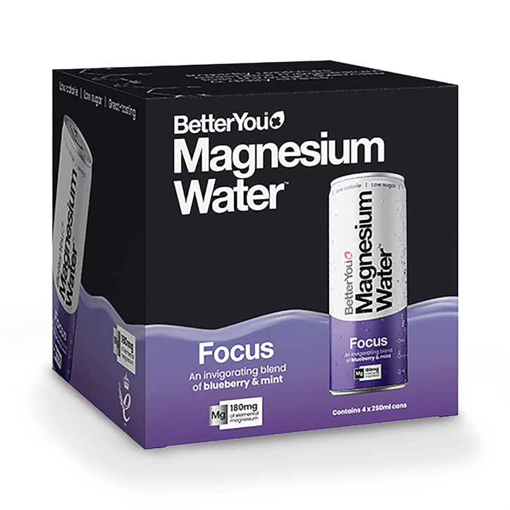 BetterYou Magnesium Still Water Focus (Blueberry & Mint) 4x 250ml image 1