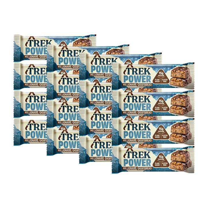 Trek Power Millionaire Shortbread Protein Bar 16x 55g image 1