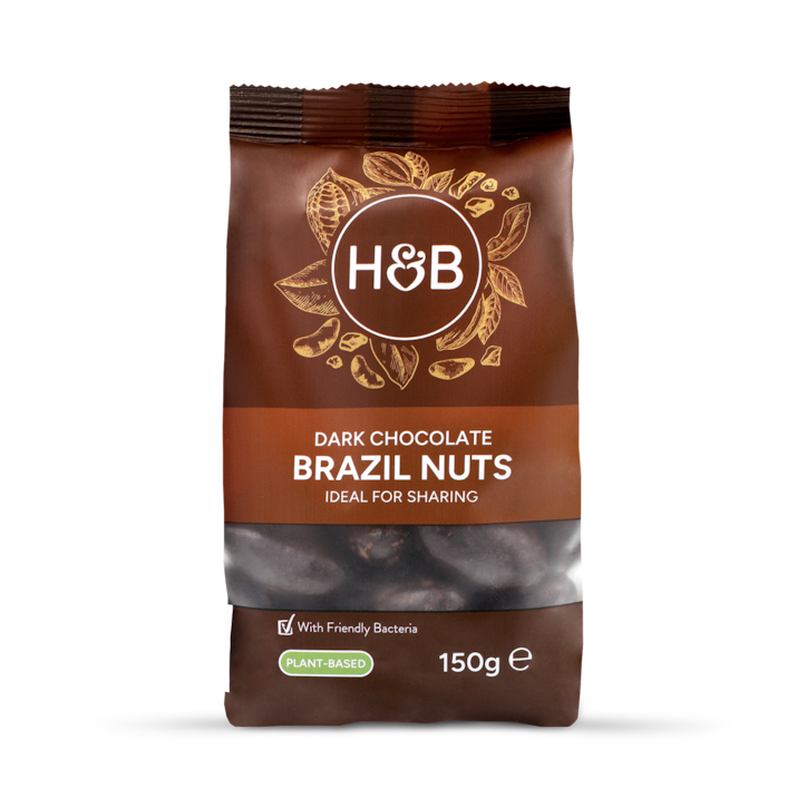 Holland & Barrett Dark Chocolate Brazil Nuts 150g image 1