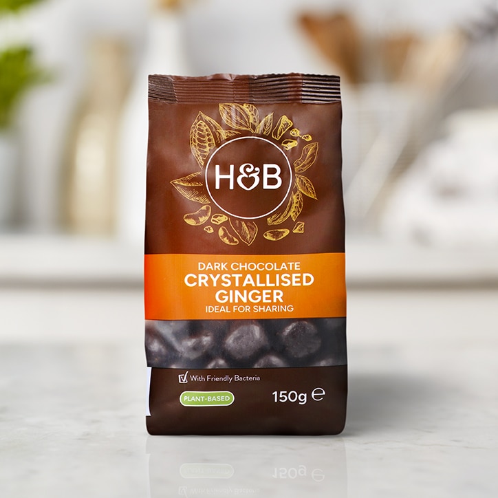 Holland & Barrett Dark Chocolate Crystallised Ginger 150g image 3